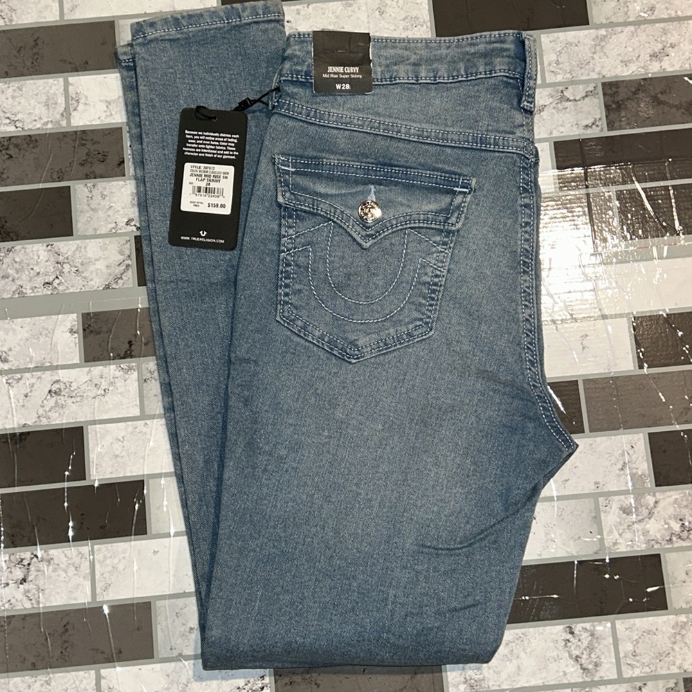 True Religion Jennie Curvy Mid Rise Super Skinny Jean - Picture 7 of 8